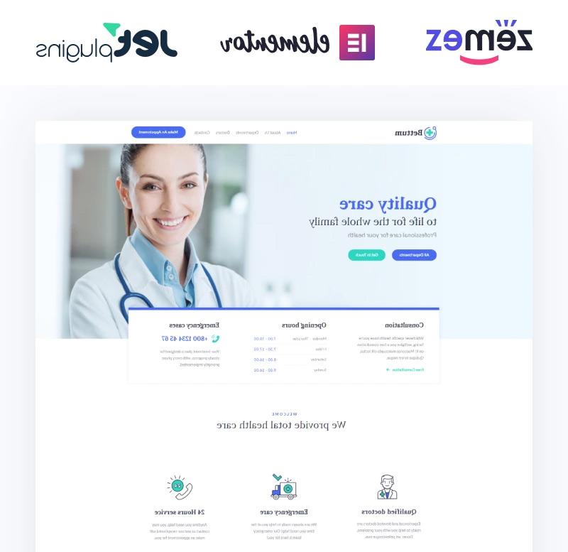 Bettum - Clean Medical Elementor WordPress Theme